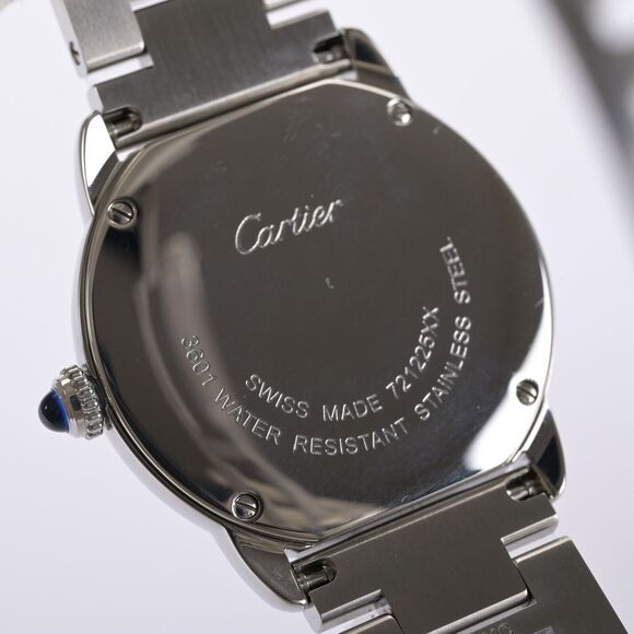 Unworn Cartier Ronde Solo 3601 White Roman Dial 29mm Steel Ladies Watch - Picture 8 of 8
